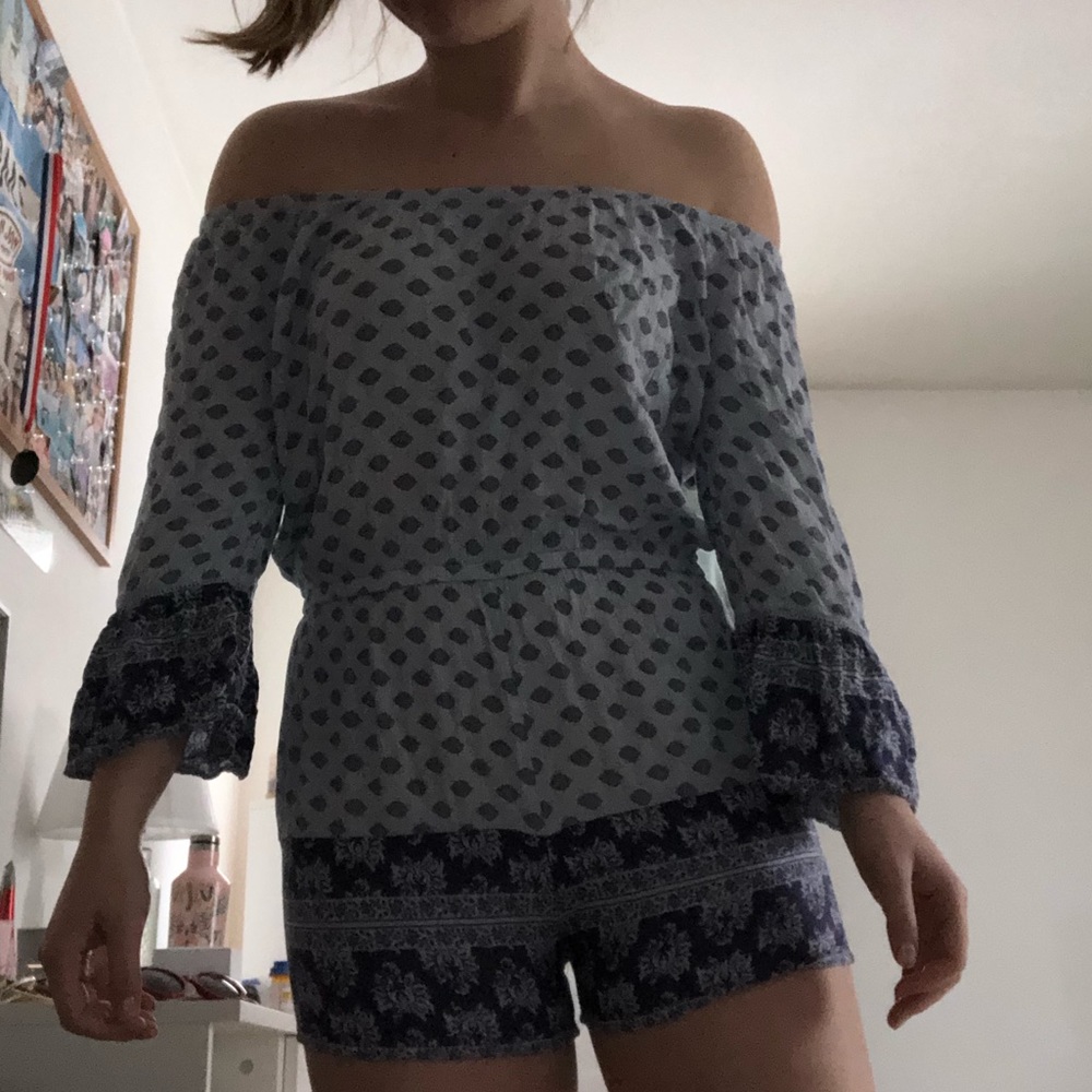 Mudd Off the Shoulder Romper